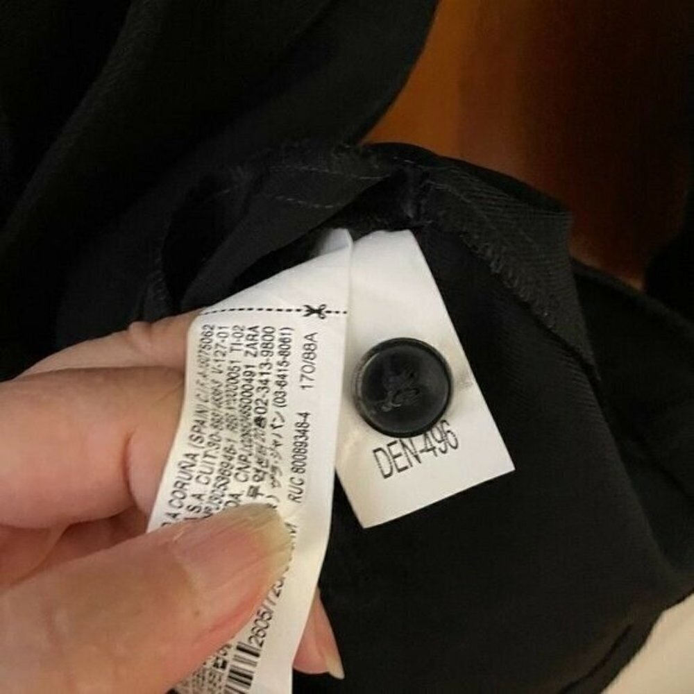 SALE NWT Zara Studio RARE Limited Edition Black Overlay Mini Dress Medium - Picture 13 of 13
